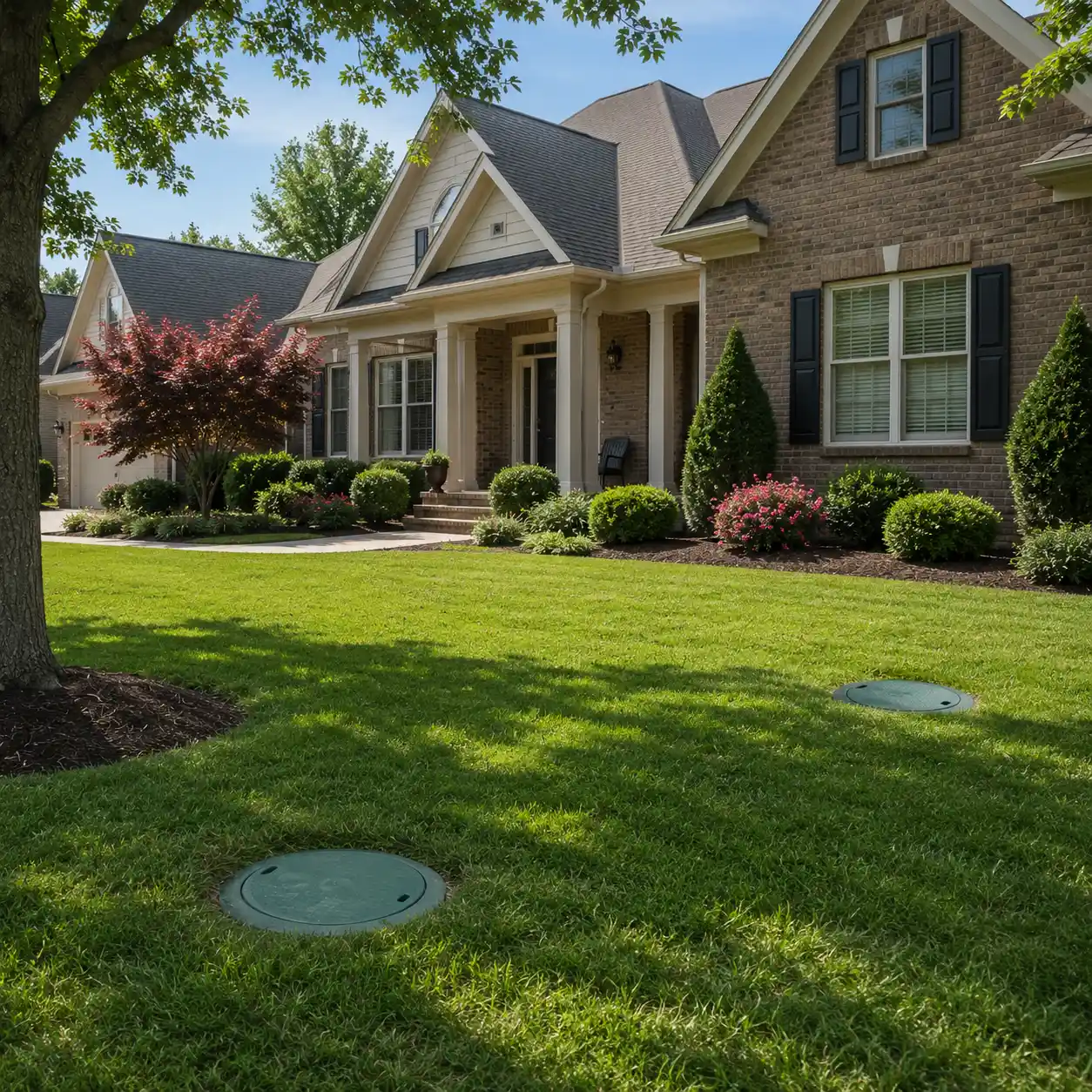 Septic service being performed at a property in Acworth, GA